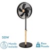 VENTILADOR DE PIE FALCON NEGRO/HAYA 50W