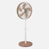 VENTILADOR DE PIE ALCAÑIZ BLANCO/HAYA 50W