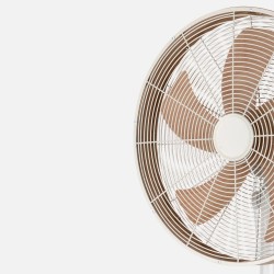VENTILADOR DE PIE ALCAÑIZ BLANCO/HAYA 50W