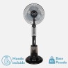 VENTILADOR DE PIE TROMBA NEGRO 80W NEBULIZADOR