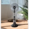 VENTILADOR DE PIE TROMBA NEGRO 80W NEBULIZADOR