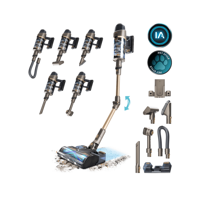 Aspirador escoba sin bolsa sin cables