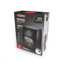 Freidora Eléctrica Sin Aceite Digital 1800w 12 Litros