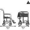 PEPE Mobility Silla de Ruedas Plegable Ligera