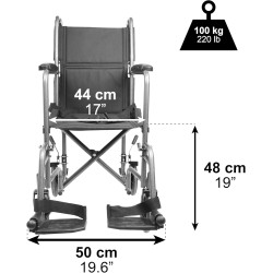 PEPE Mobility Silla de Ruedas Plegable Ligera