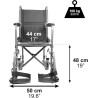 PEPE Mobility Silla de Ruedas Plegable Ligera