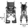 PEPE Mobility Silla de Ruedas Plegable Ligera