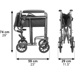PEPE Mobility Silla de Ruedas Plegable Ligera