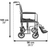 PEPE Mobility Silla de Ruedas Plegable Ligera