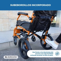 SILLA DE RUEDAS MOBICLINIC NARANJA