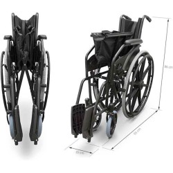 QUIRUMED Silla de ruedas plegable
