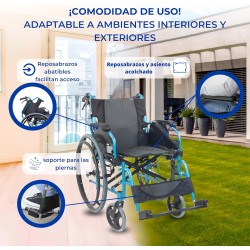SILLA DE RUEDAS MOBICLINIC AZUL