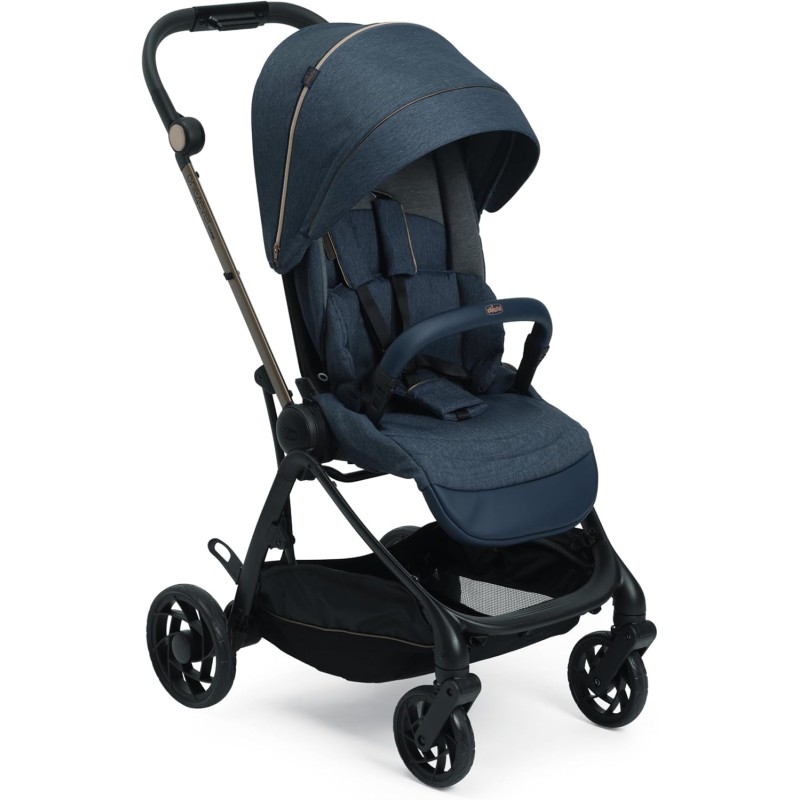 Silla de paseo azul