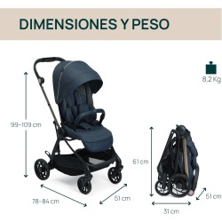 Silla de paseo azul