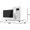 Microondas Sin Plato Grandheat 2300 Flatbed Touch White
